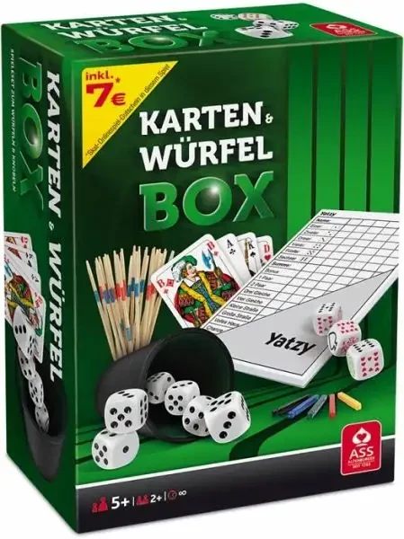 Würfel und Kartenbox Spielesammlung