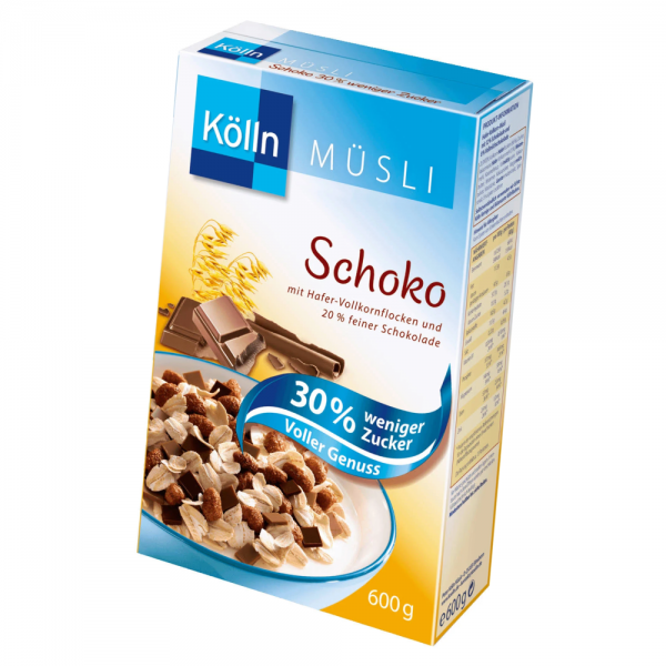 Kölln Müsli Schoko 30% weniger Zucker 600g