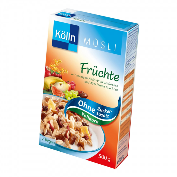 Kölln Müsli Früchte ohne Zuckerzusatz 500g