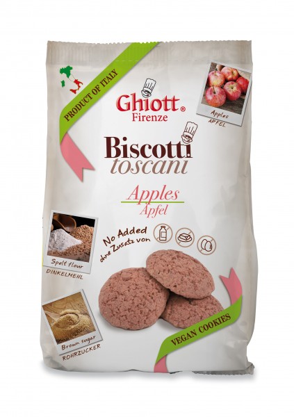 Ghiott Biscuits vegane Kekse Apfel 200g