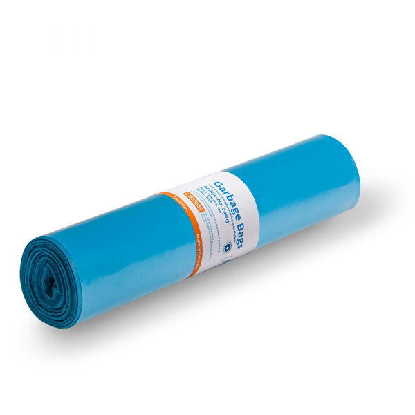 DEISS PREMIUM PLUS 120 Liter, blau, Typ 60 Abfallsack Rolle 25er