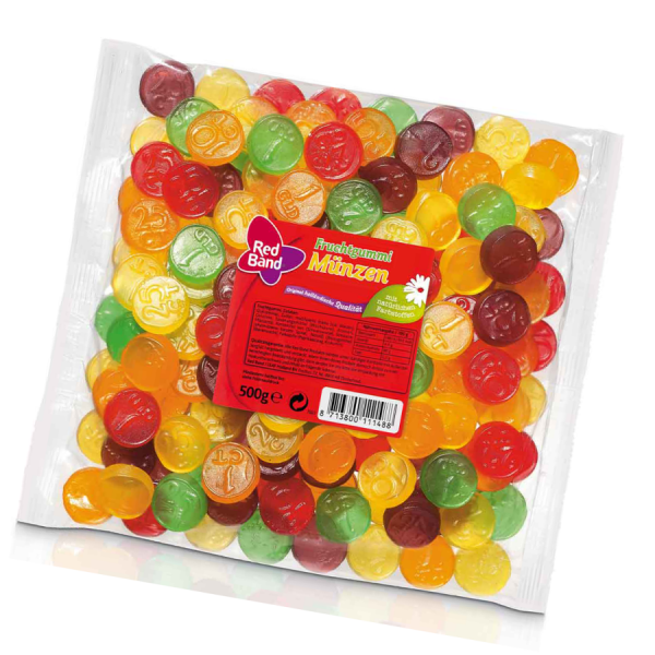 Red Band Fruchtgummi Münzen 500g