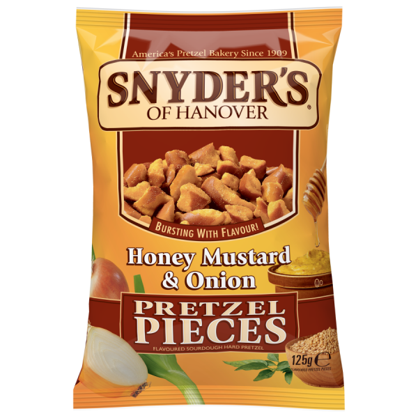Snyder's Pieces Mustard & Onion 125g