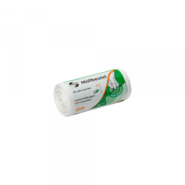 DEISS FIRST PLUS ® 18 Liter weiss Müllbeutel Rolle a 50 St.