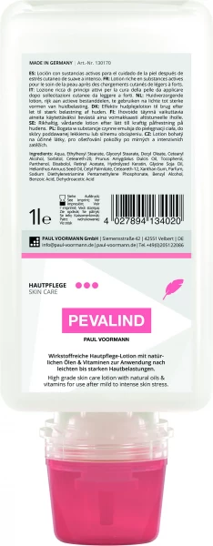 Pevalind 1 Liter Softflasche Hautschutzpflegelotion