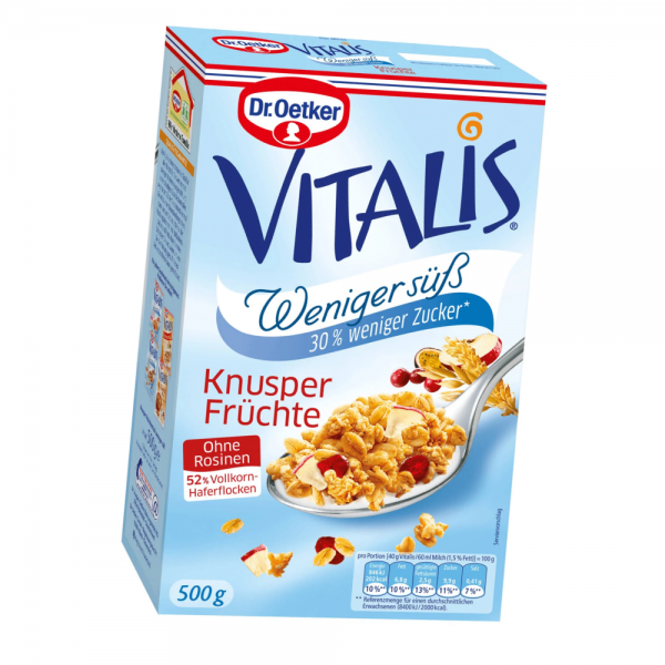 Vitalis Weniger süß Knusper-Früchte 500g
