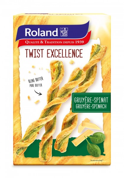 Roland Twist Excellence Gruyère-Spinat 100g