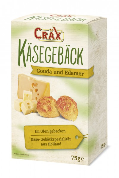 Cräx Käsegebäck Gouda und Edamer 70g