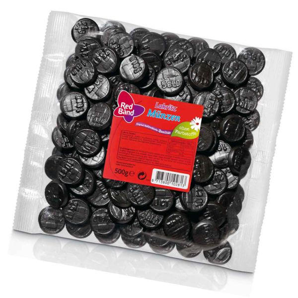 Red Band Lakritzmünzen 500g