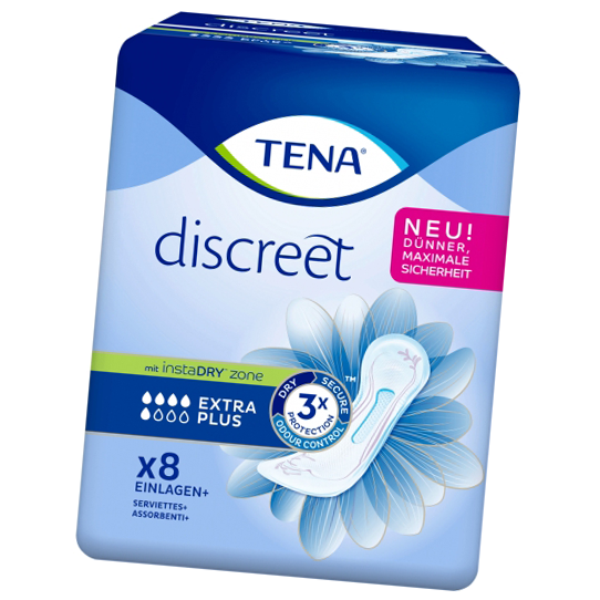 Tena Discreet Extra Plus Einlagen 8er Hygieneeinlagen