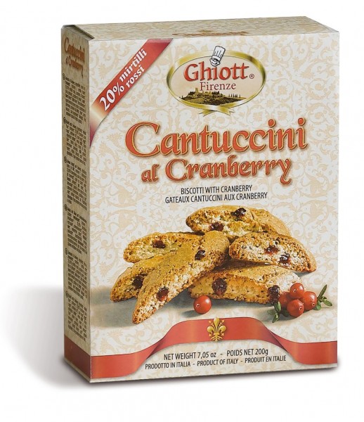 Ghiott Cantuccini Cranberry 200g