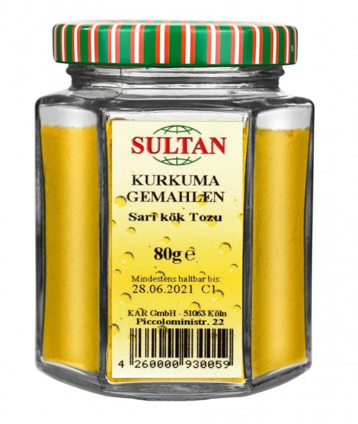 Sultan Kurkuma Glas 80g