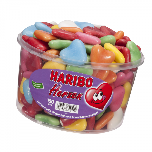 Haribo Baiser Herzen 150er Dose