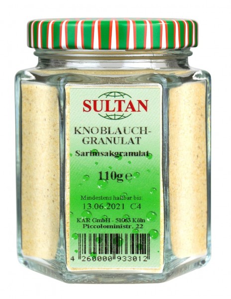 Sultan Knoblauchgranulat Glas 110g