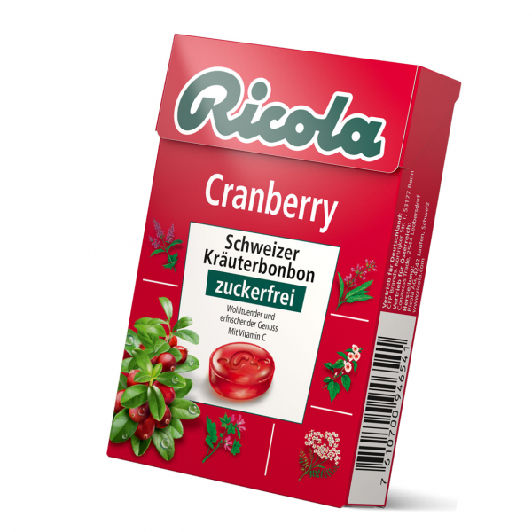 Ricola Cranberry zuckerfrei Box 50g
