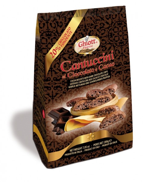 Ghiottini Cantuccini Chocolate e Cacao 200g