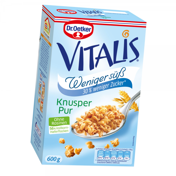 Vitalis Weniger süß Knusper Pur 600g