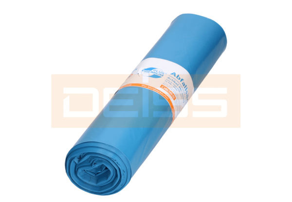 DEISS PREMIUM PLUS 120 Liter, blau, Typ 60 Abfallsack Rolle 25er