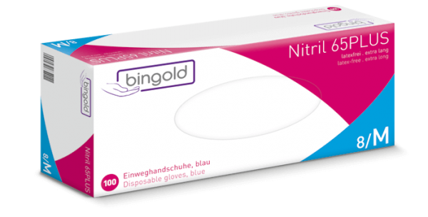 BINGOLD Nitril 65PLUS, blau M