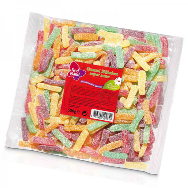 Red Band Gummi Stäbchen super sauer 500g