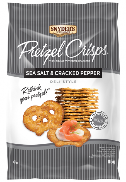 Snyder's Pretzel Crisps Sea Salt & Cracked Pepper 85g