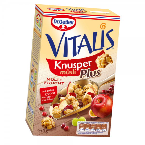 Vitalis Knusper Müsli Plus Multi-Frucht 450g