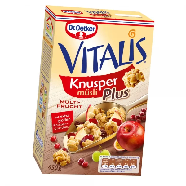 Vitalis Knusper Müsli Plus Multi-Frucht 450g
