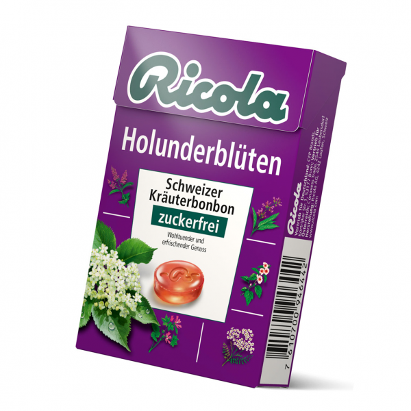 Ricola Holunder zuckerfrei Box 50g