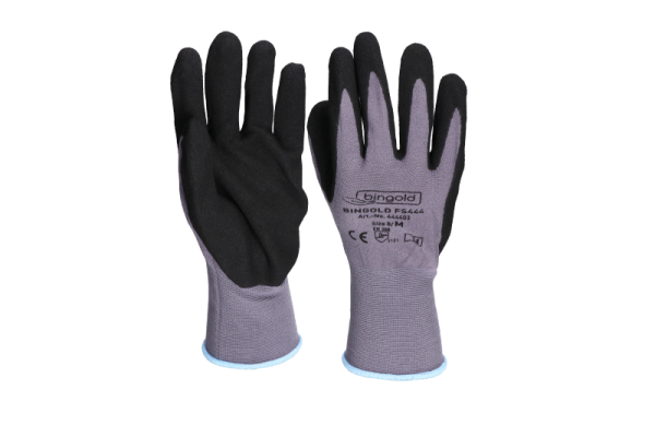 Bingold Nylon-Handschuhe mit Sandy-Finish Nitrilbeschichtung
