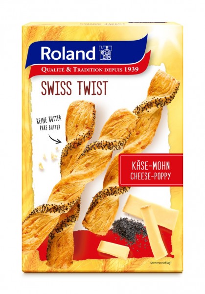 Roland Swiss Apéro Käse-Mohn 100g