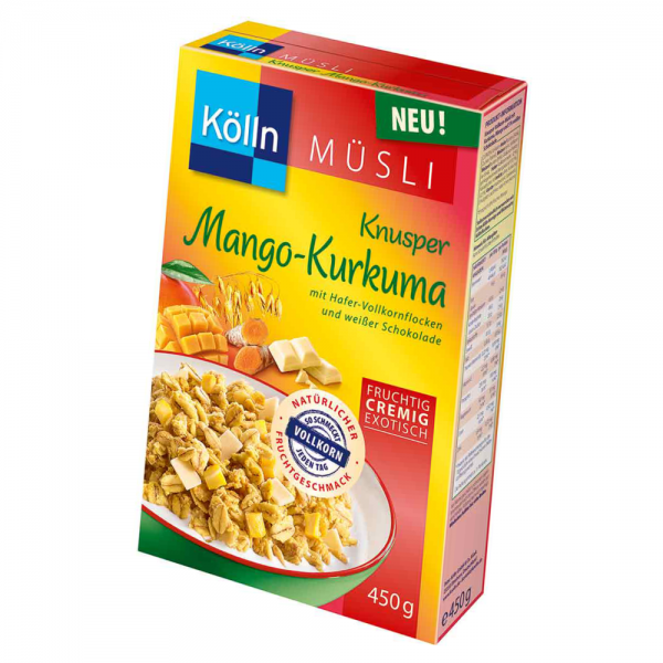 Kölln Müsli Knusper Mango-Kurkuma 450g