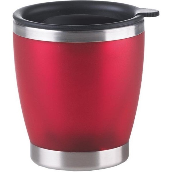 EMSA City Cup Isolier-Trinkbecher mit Trinkverschluss rot 0,2L